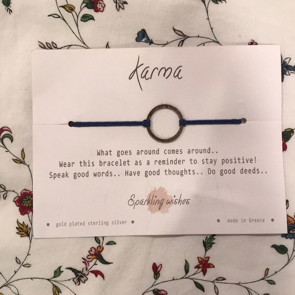 Blue Karma bracelet